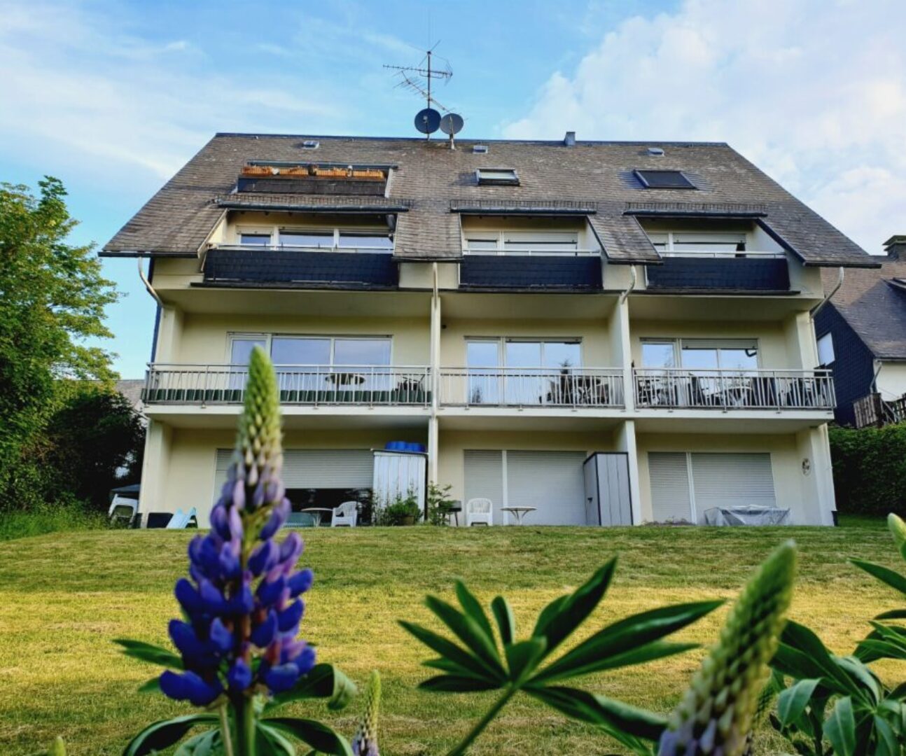Vakantieappartement in Küstelberg met zonnige tuin en uitzicht op de natuur.